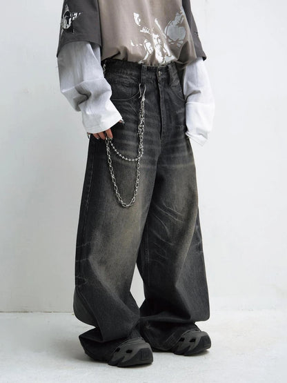 Moderate Elastic Loose Quarter Pu Pants For Autumn Winter