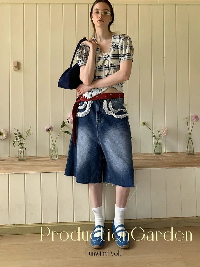 制造（后花园）------人人爱花裙 Moisture Wicking Slim Fit V Neck Puff Sleeve Bow Women Cross Heart Print T-Shirt