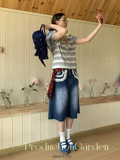 制造（后花园）------人人爱花裙 Moisture Wicking Slim Fit V Neck Puff Sleeve Bow Women Cross Heart Print T-Shirt