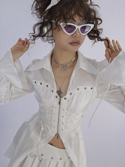 Moonlight Romance Glitter Waist Top