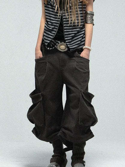 Multi-Way Striped Hooded Layered Zip Vest T-Shirt