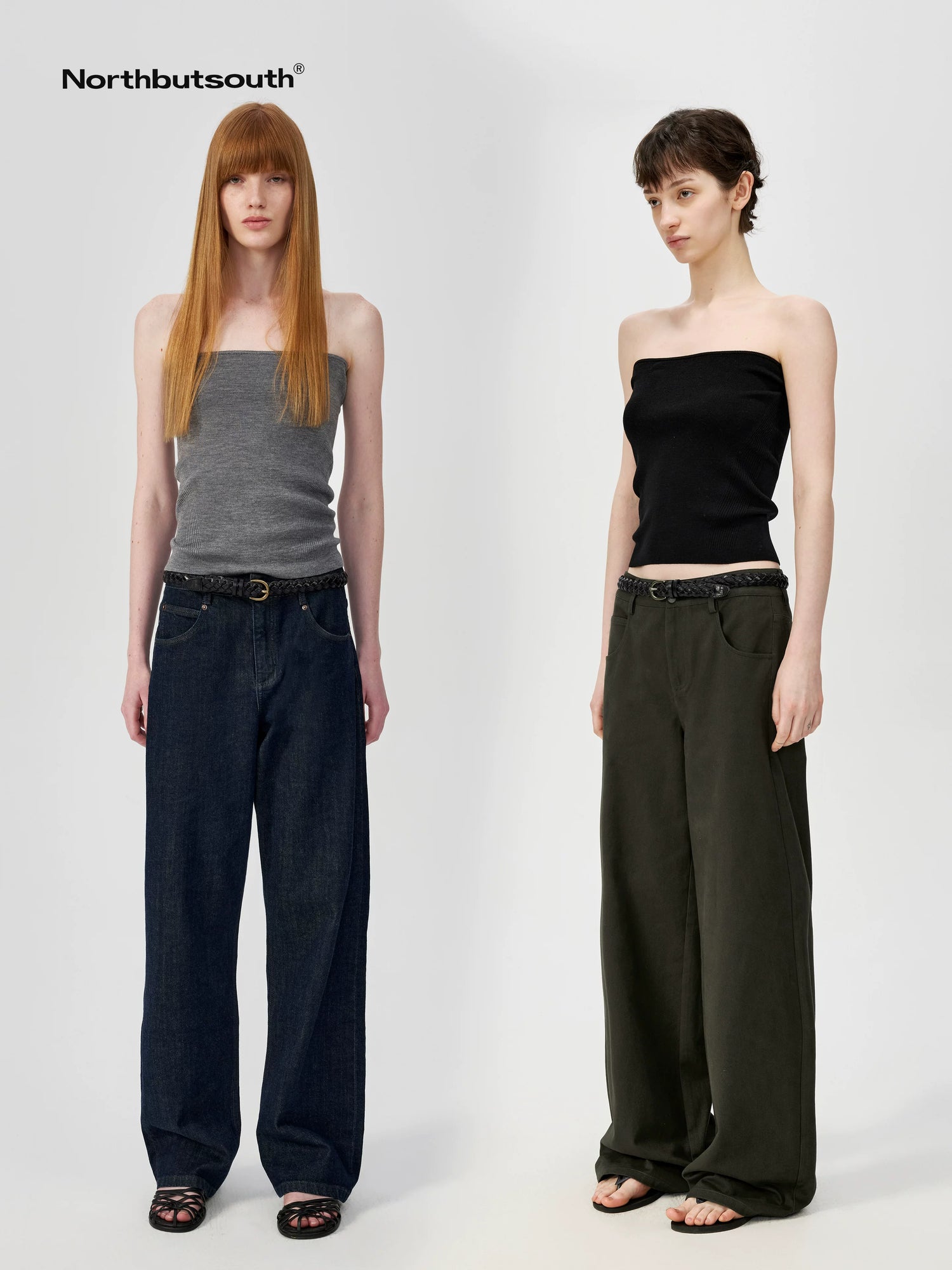 Multicolor Yangzi Wool High Elasticity Slimming Ribbed Tube Top