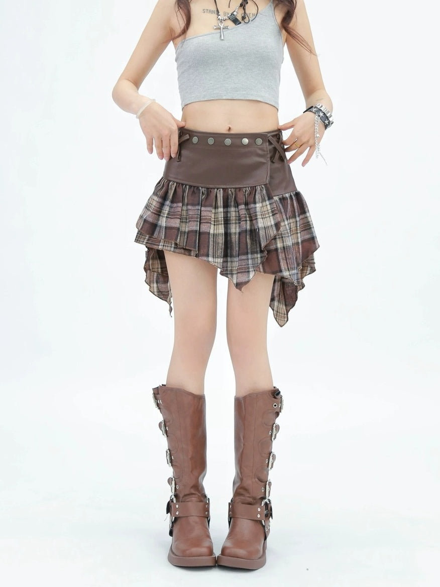 NANAICHILLI Backless One Shoulder Slim Short Pullover Street Style Light Gray Tank Top