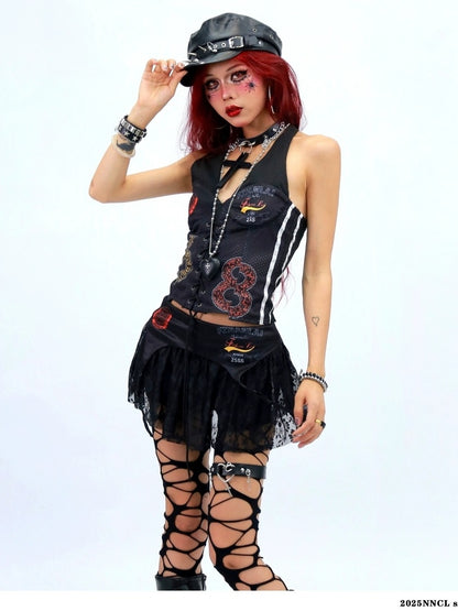 NANAICHILLI Breathable Lightweight Black Ribbed Slim Fit Casual Womens Workout Tank Top