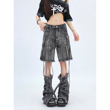 NANAICHILLI_Casual_Relaxed_Zip_Fly_Wide_Leg_Mid_Length_Natural_Waist_Womens_Blue_Black_Jeans_MISSTT