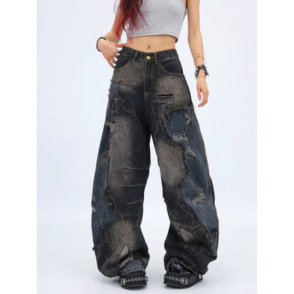 NANAICHILLI_Comfortable_Loose_Wide_Leg_Zip_Fly_Natural_Waist_Casual_Black_Blue_Jeans_MISSTT