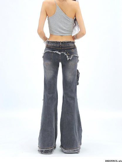 NANAICHILLI Light Gray Asymmetrical Shoulder Backless Slim Fit Women&
