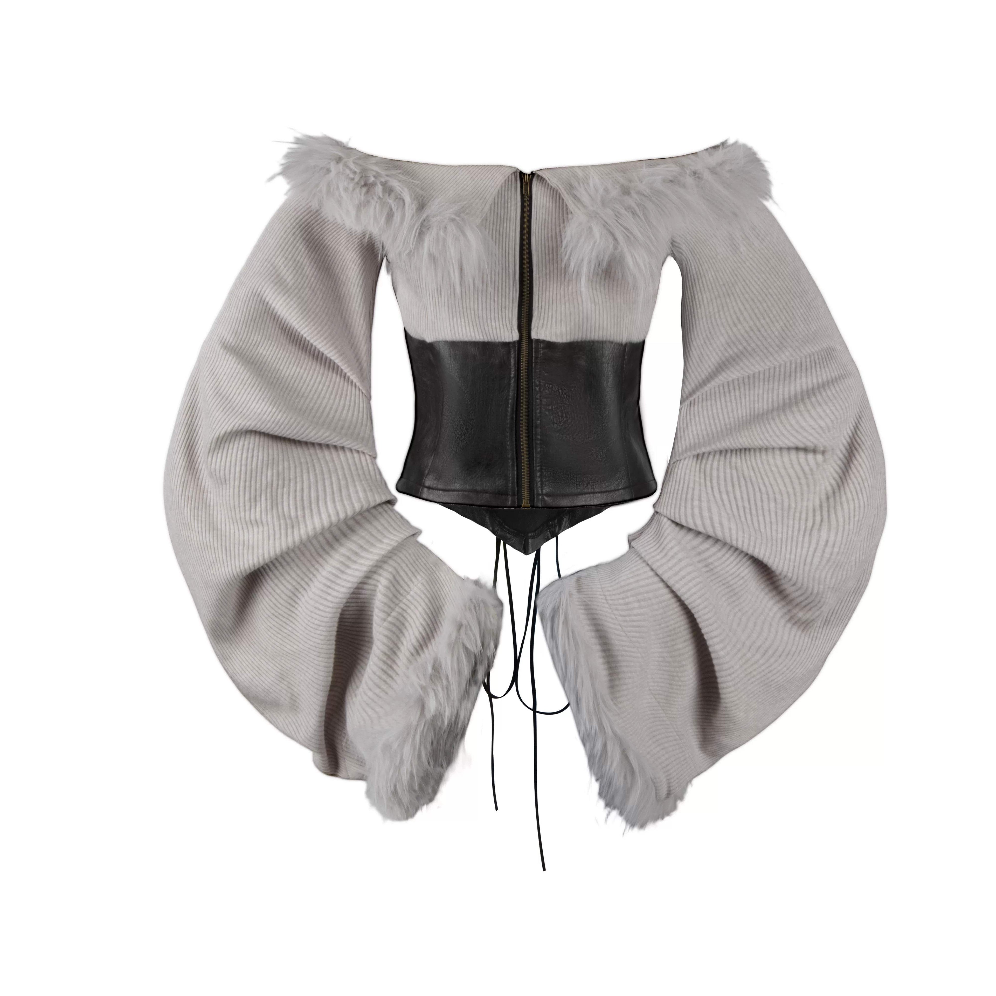 NANAICHILLI_Quick_Dry_Patchwork_Bell_Sleeve_Tie_Crop_Cardigan_High_Waist_Shorts_Sexy_Set_MISSTT