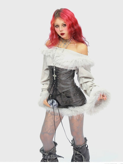 NANAICHILLI Quick Dry Patchwork Bell Sleeve Tie Crop Cardigan High Waist Shorts Sexy Set