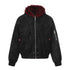NANAICHILLI_Red_Fur_Collar_Hooded_Loose_Fit_Women&