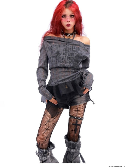 NANAICHILLI Sexy Asymmetric Layered Slim Draped Neck Breathable Women Long Sleeve T-Shirt