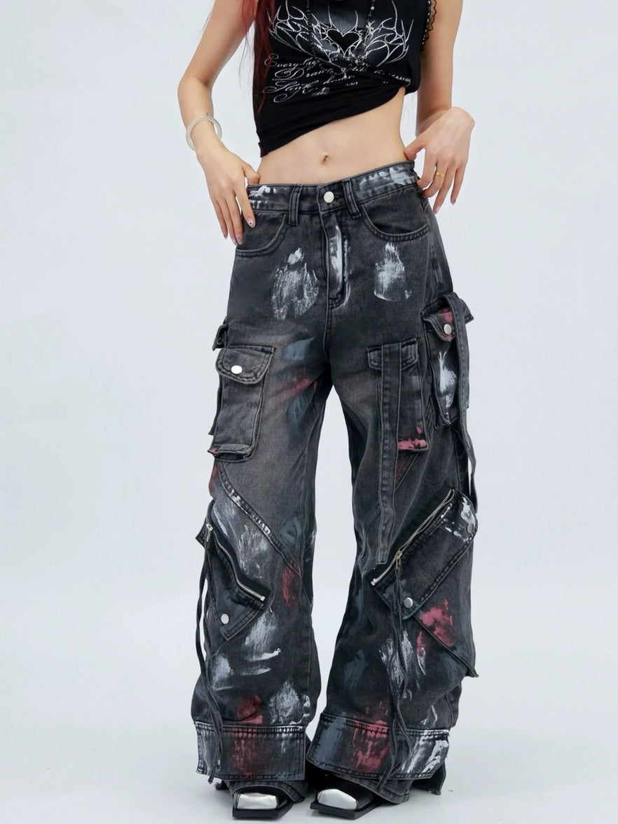 NANAICHILLI Stretch High Waist Slim Straight For Women Black And Blue Classic Jeans