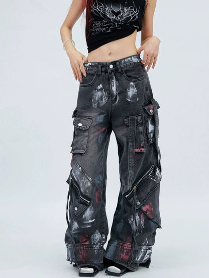 NANAICHILLI Stretch High Waist Slim Straight For Women Black And Blue Classic Jeans