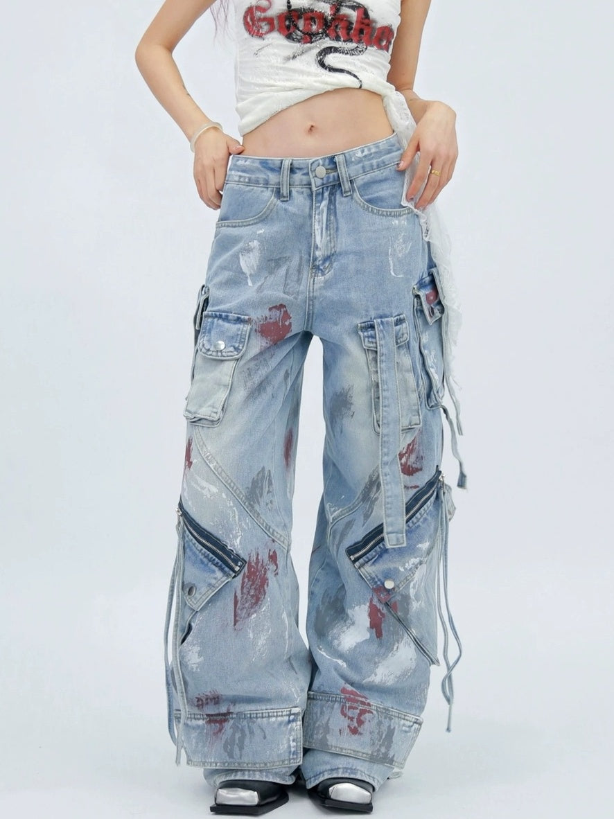 NANAICHILLI Stretch High Waist Slim Straight For Women Black And Blue Classic Jeans