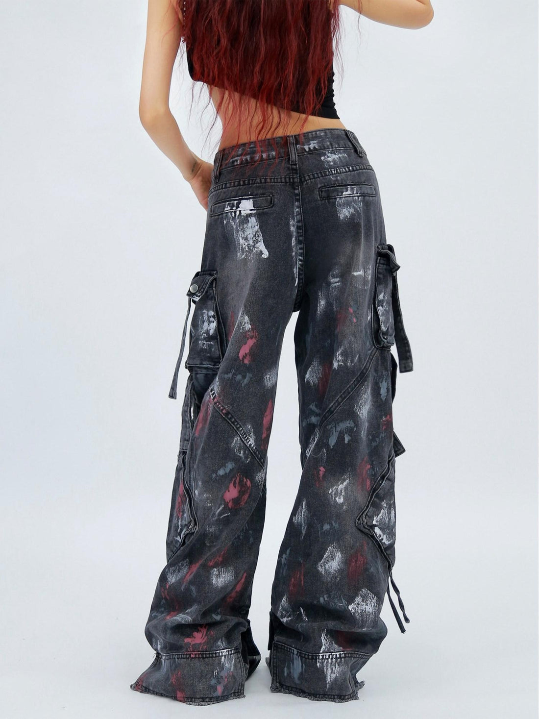 NANAICHILLI Stretch High Waist Slim Straight For Women Black And Blue Classic Jeans