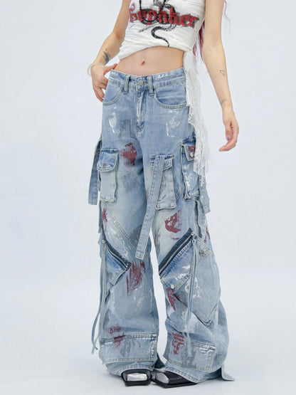 NANAICHILLI Stretch High Waist Slim Straight For Women Black And Blue Classic Jeans