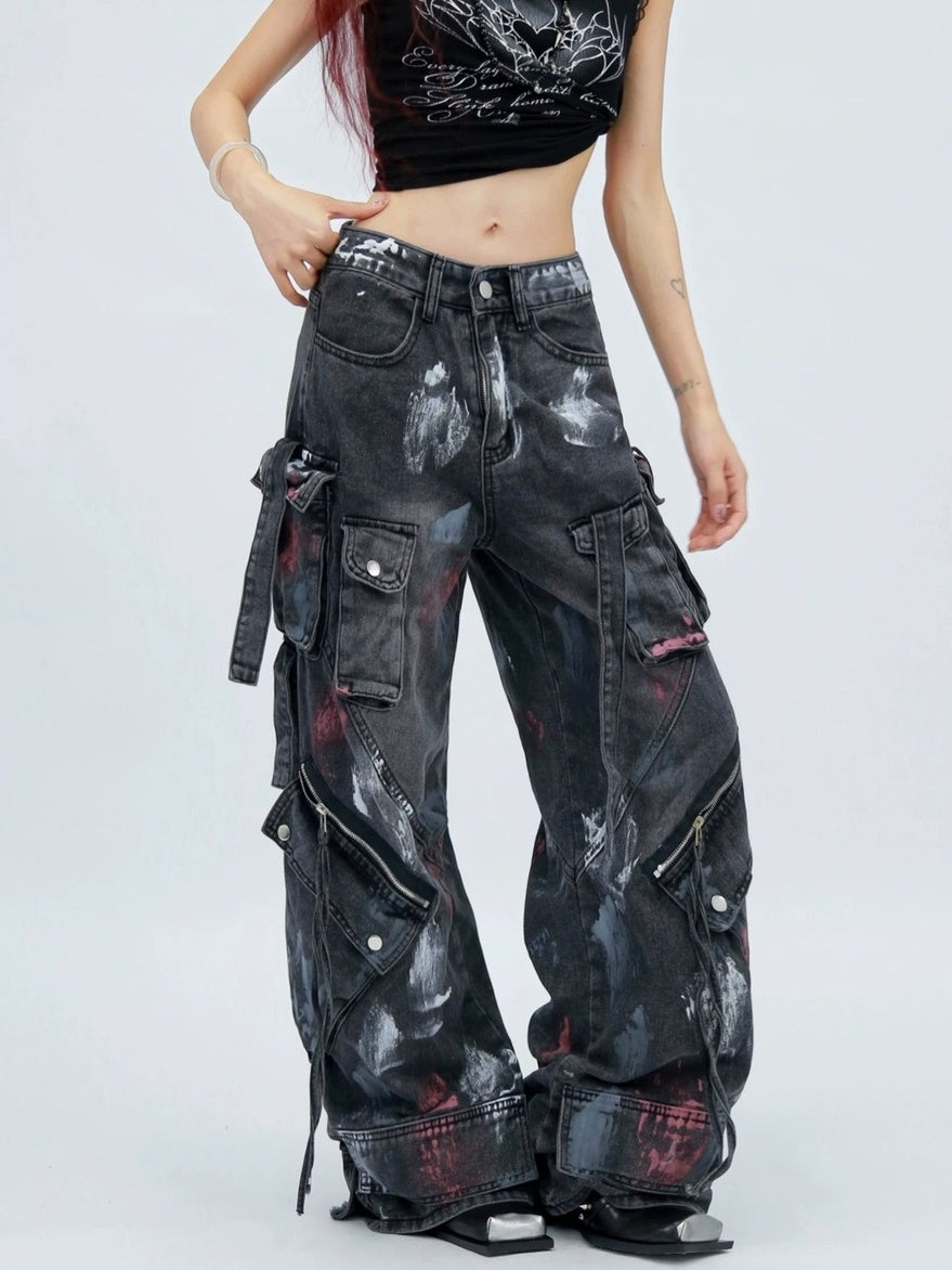 NANAICHILLI Stretch High Waist Slim Straight For Women Black And Blue Classic Jeans