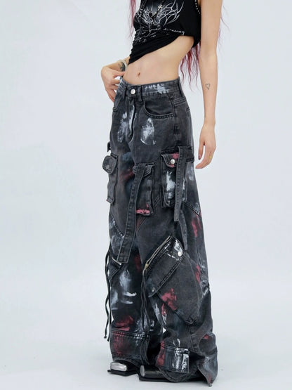 NANAICHILLI Stretch High Waist Slim Straight For Women Black And Blue Classic Jeans