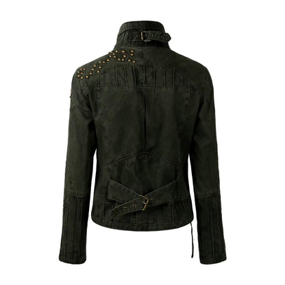 NANAICHILLI_Studded_Fitted_Waist_Dark_Goth_Cropped_Cotton_Embroidered_Zip_Utility_Jacket_MISSTT