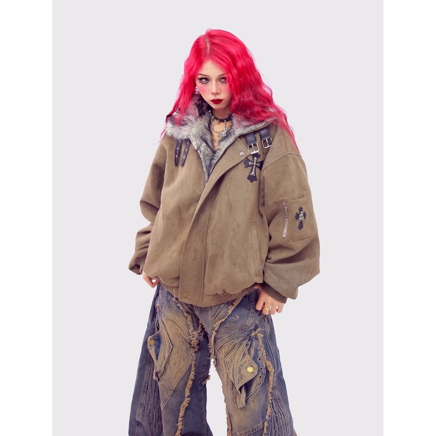 NANAICHILLI_Thick_Cotton_Lined_Pocketed_Street_Oversized_Unisex_Zip_Polyester_Puffer_Jacket_MISSTT