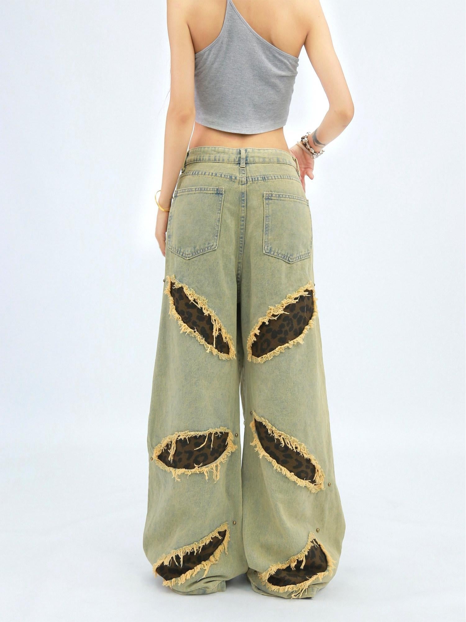 NANAICHILLI Versatile Long Length Mustard Blue Casual Sizes S M L Xl Jeans