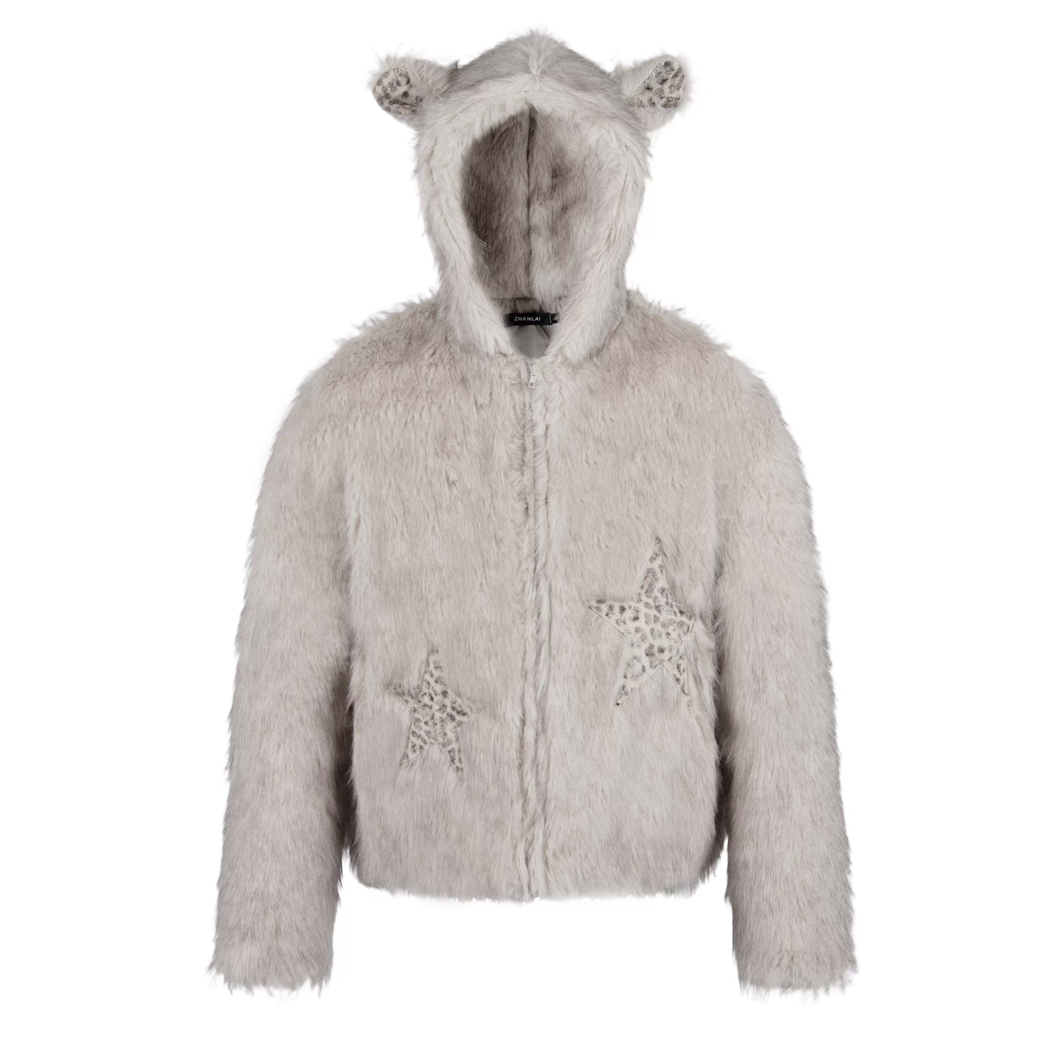 NANAICHILLI_Warm_Thick_Hooded_Embroidered_Contrast_Sexy_Women_Casual_Pink_Tan_Puffer_Jacket_MISSTT