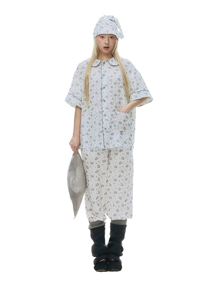 NAPSNAPS Allover Pony Print Doll Collar Cardigan Women&