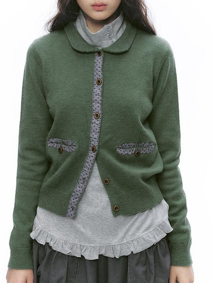 NAPSNAPS Applique Patchwork Doll Collar Women&