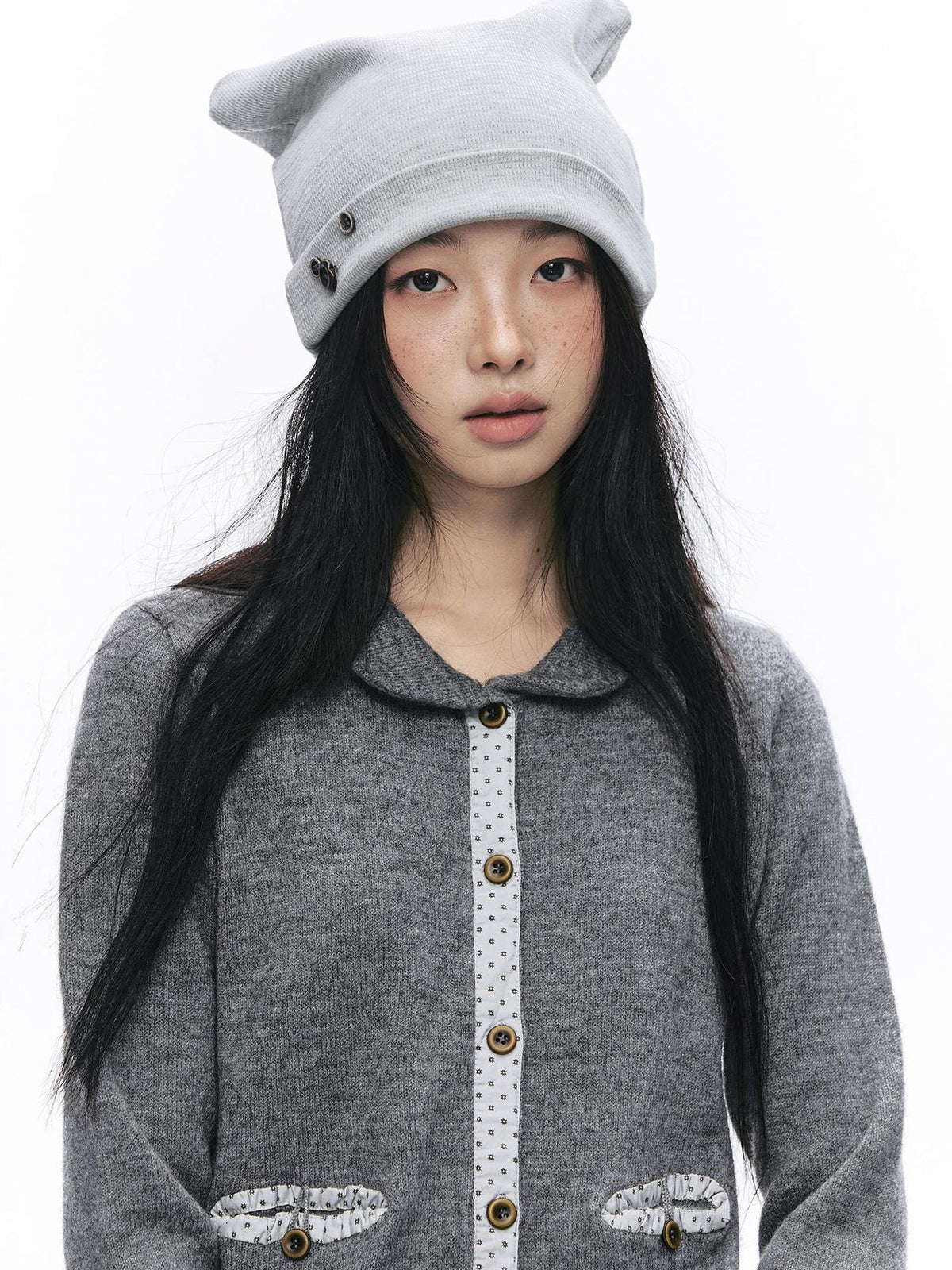 NAPSNAPS Applique Patchwork Doll Collar Women&