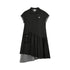 NAPSNAPS_Asymmetric_Double_Layer_Pleated_Shirt_Women&