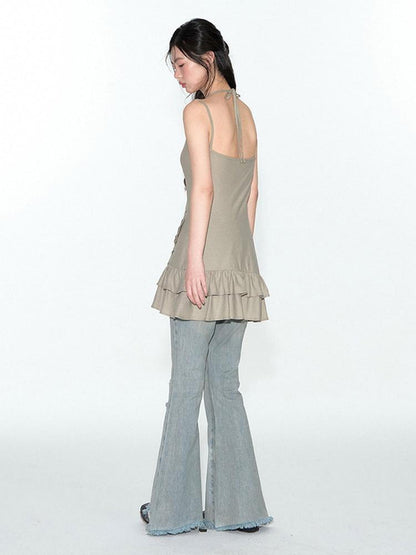 NAPSNAPS Asymmetrical Lace Knitted French Women&