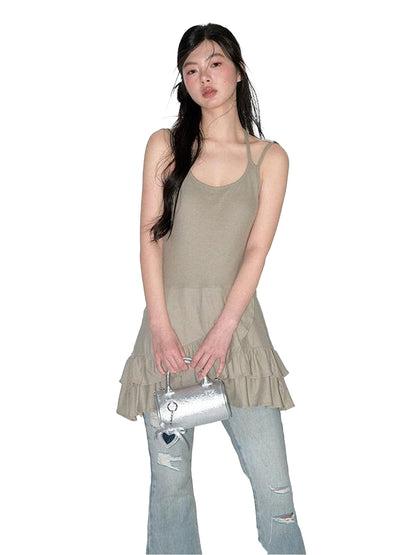 NAPSNAPS Asymmetrical Lace Knitted French Women&