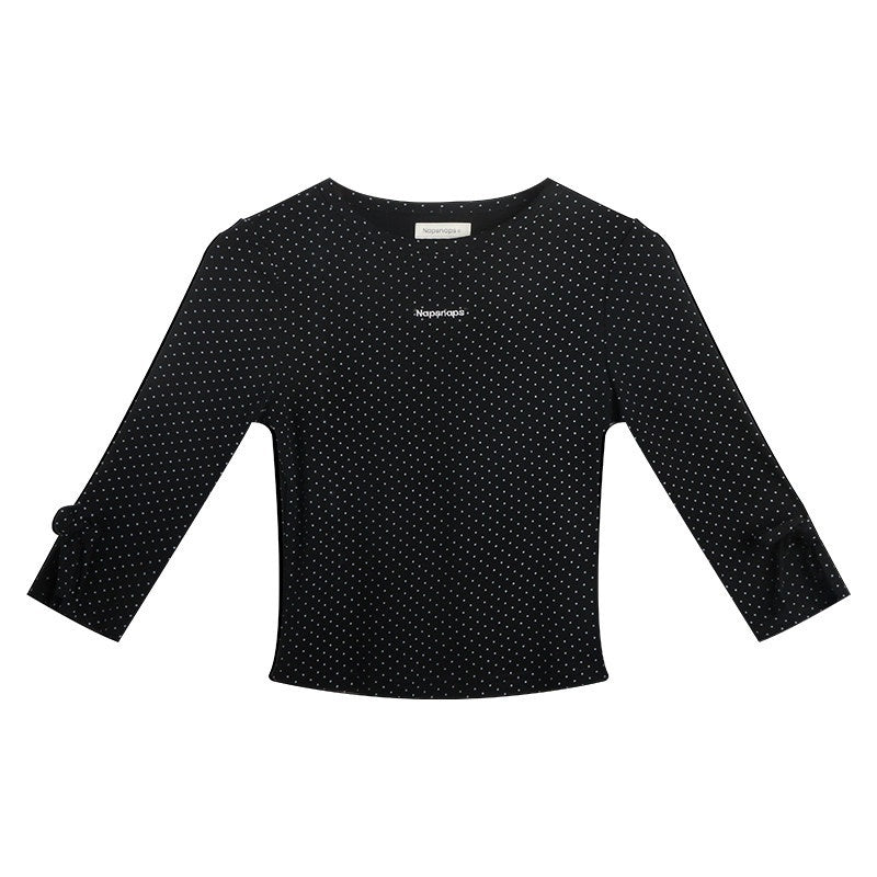 NAPSNAPS_Black_White_Polka_Dot_Embroidered_Bow_Slim_Women&