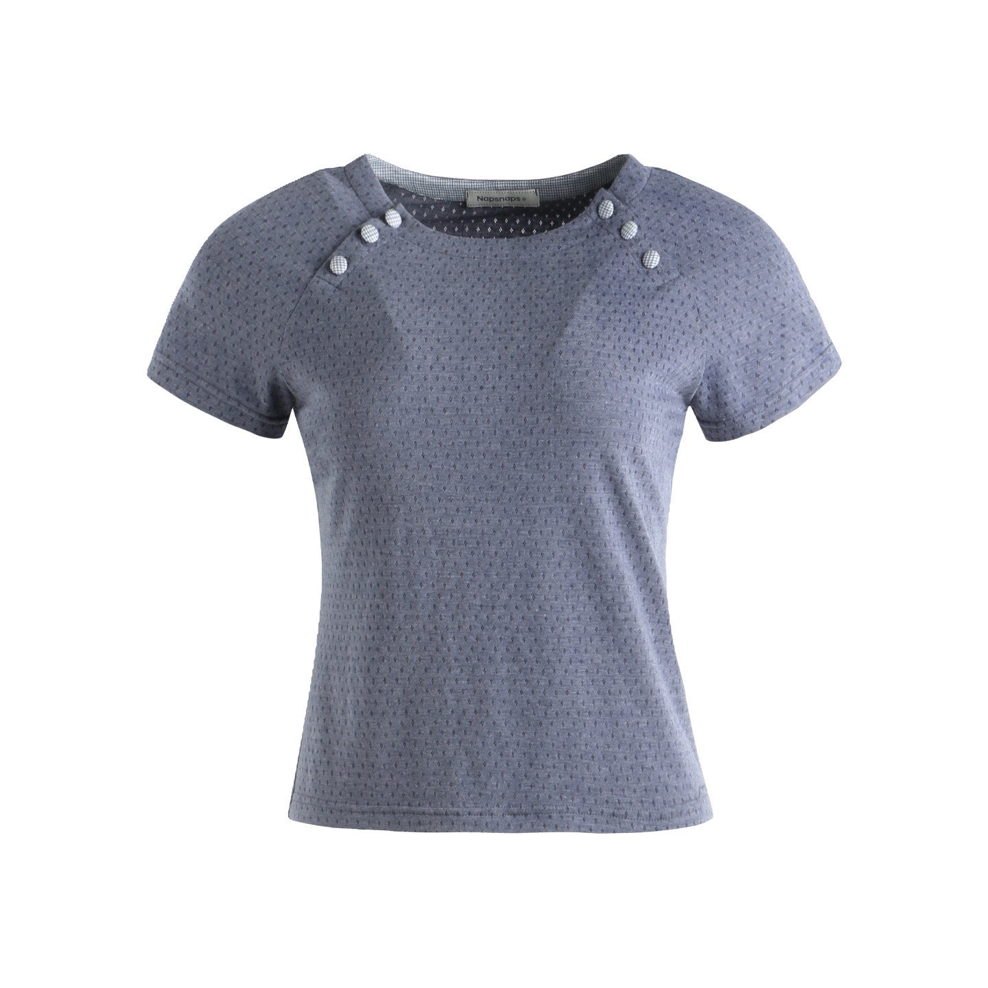 NAPSNAPS_Blue_Gray_Patchwork_Raglan_Button_Knit_Women&