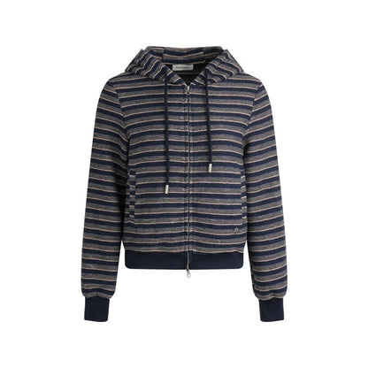 NAPSNAPS_Blue_Textured_Striped_Zip_Up_Women&