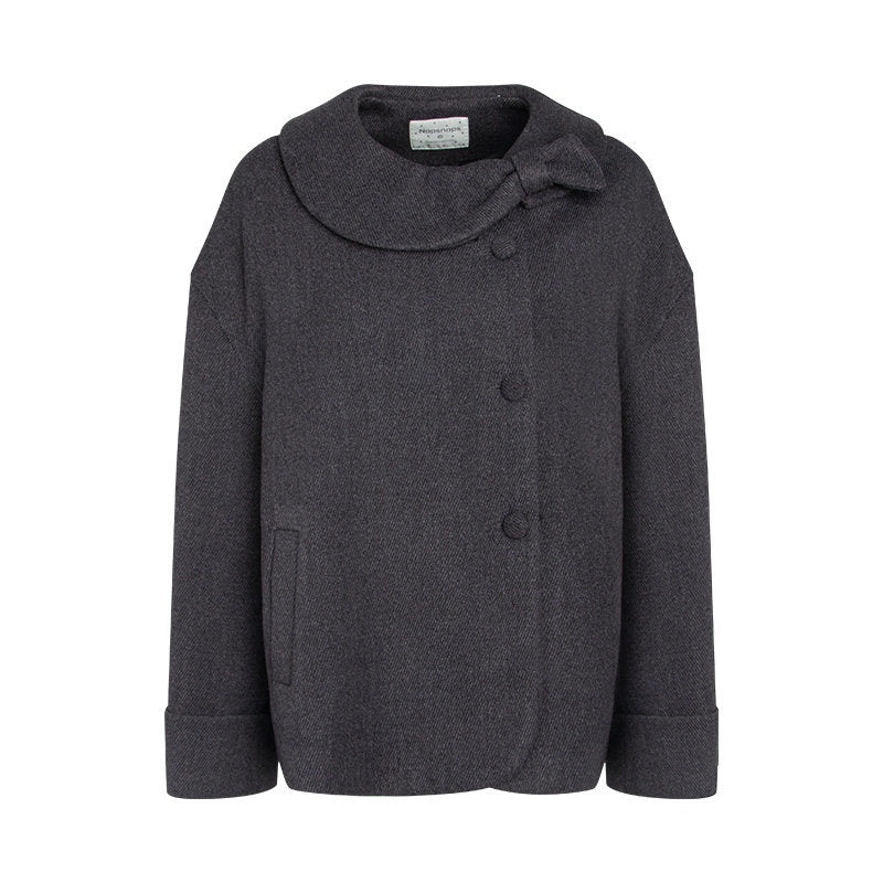 NAPSNAPS_Bow_Round_Collar_Asymmetrical_Placket_Women&
