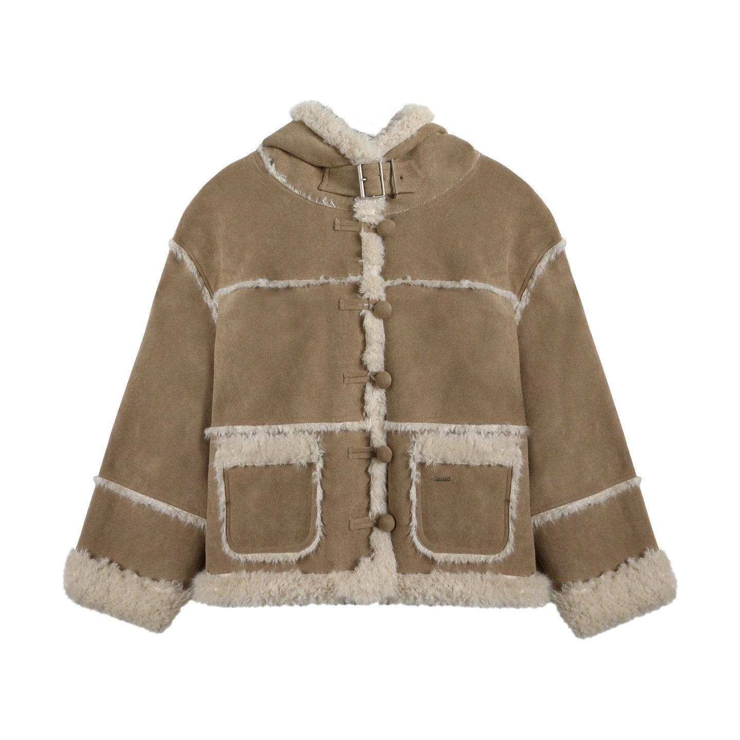 NAPSNAPS_Camel_Hooded_Faux_Shearling_Patchwork_Women&