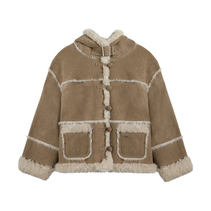 NAPSNAPS_Camel_Hooded_Faux_Shearling_Patchwork_Women&