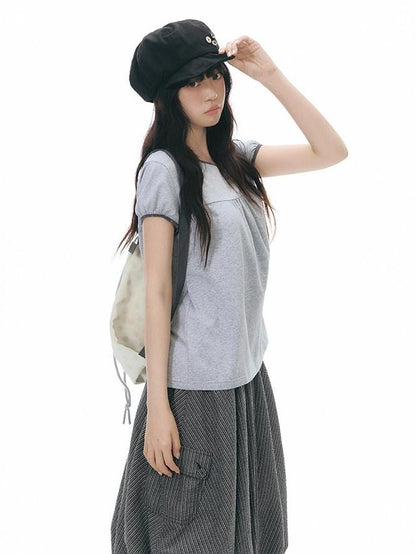NAPSNAPS Cargo Large Pockets Ruched Tulip Women&