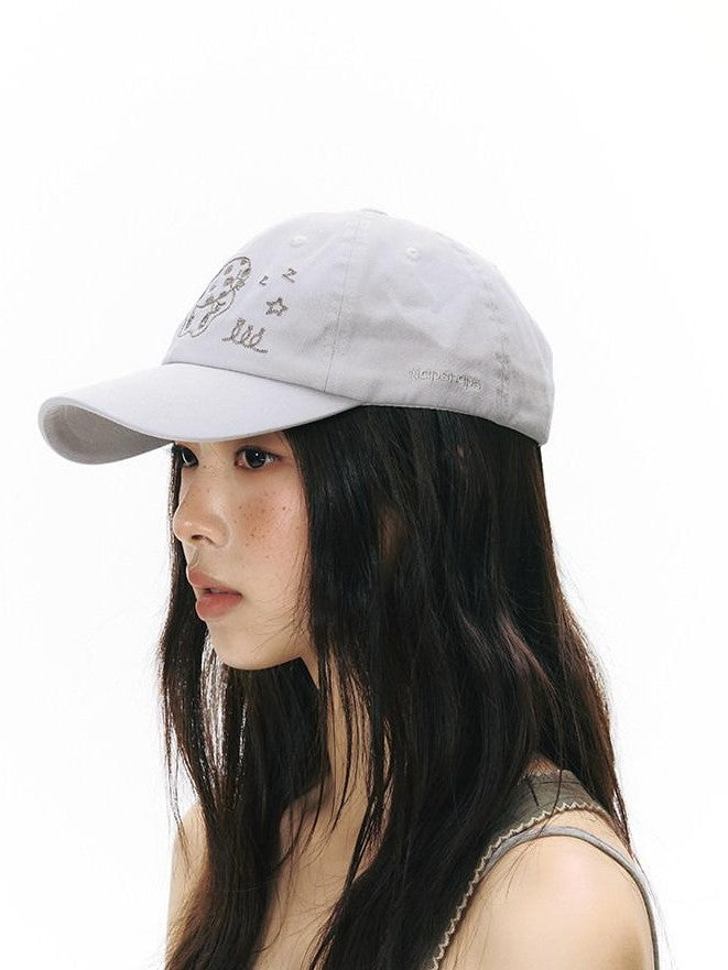 NAPSNAPS Cartoon Vintage Chain Stitch Embroidery Women&
