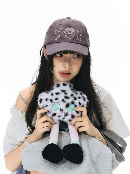 NAPSNAPS Cartoon Vintage Chain Stitch Embroidery Women&