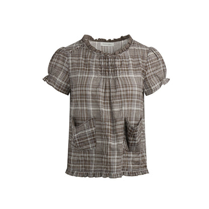NAPSNAPS_Checked_Asymmetric_Placket_Ruffle_Women&
