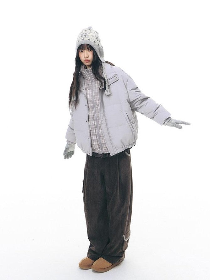 NAPSNAPS Chenille Patchwork Cuffed Multi Pocket Women&