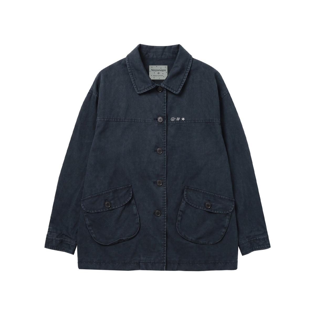 NAPSNAPS_Chest_Embroidered_Vintage_Loose_Fit_Cotton_Women&