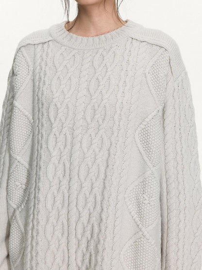 NAPSNAPS Chunky Twisted Crochet Tassel Women&