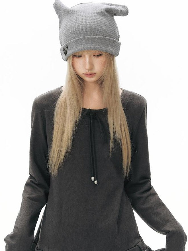 NAPSNAPS College Knit Tie Crewneck Women&