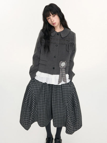 NAPSNAPS College Ruffled Pleated Women&