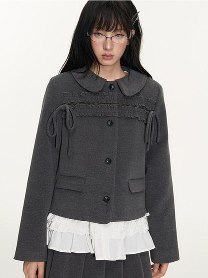 NAPSNAPS College Ruffled Pleated Women&