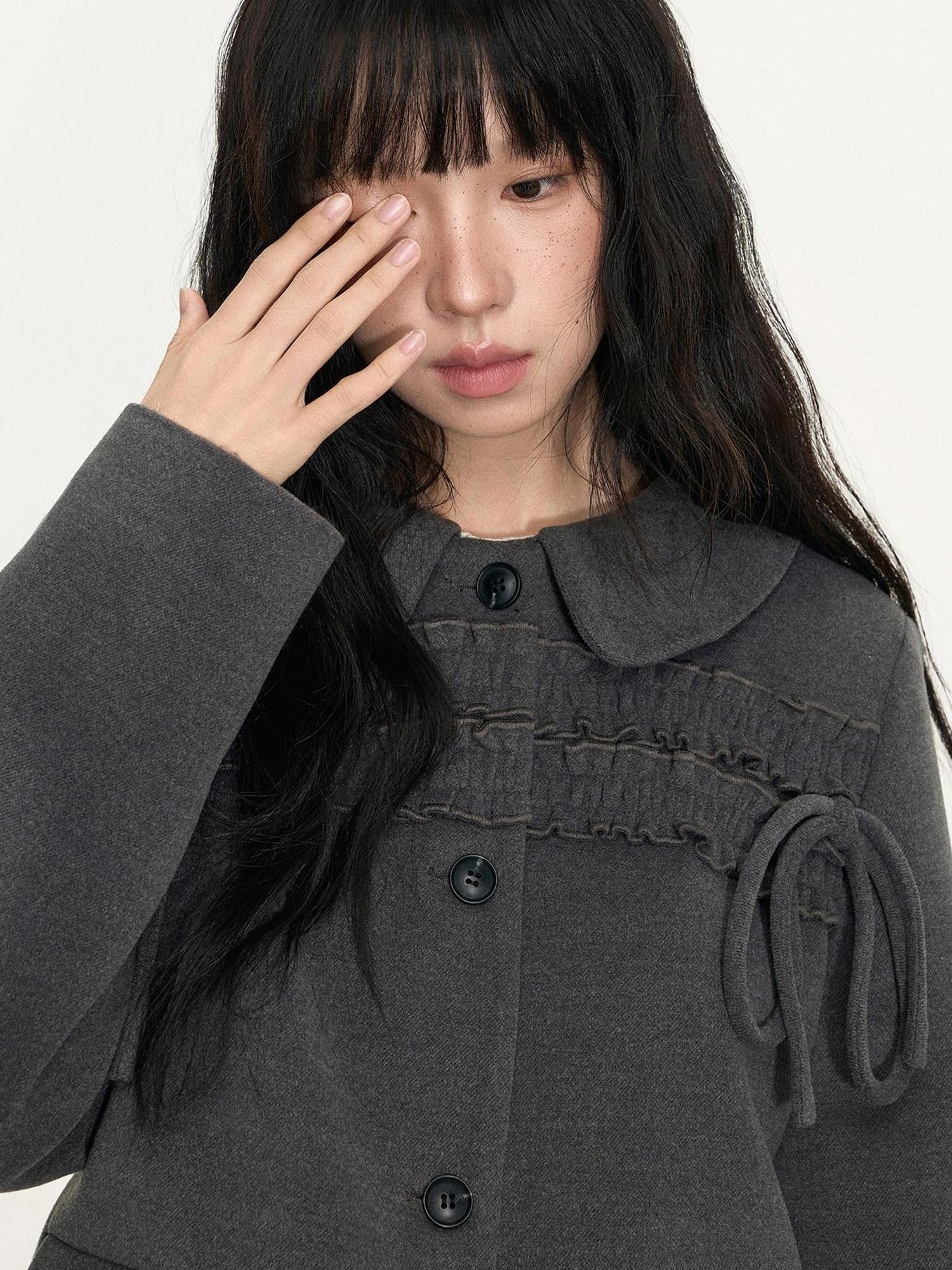 NAPSNAPS College Ruffled Pleated Women&