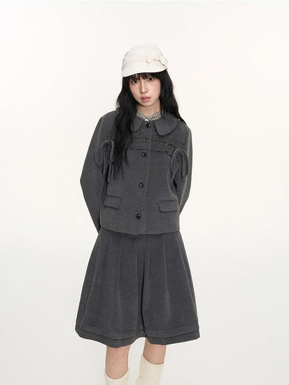 NAPSNAPS College Ruffled Pleated Women&
